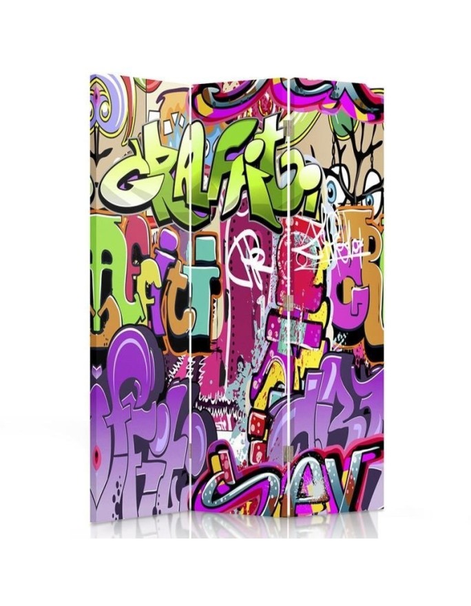 Parawan Abstrakcja z graffiti - feeby.pl