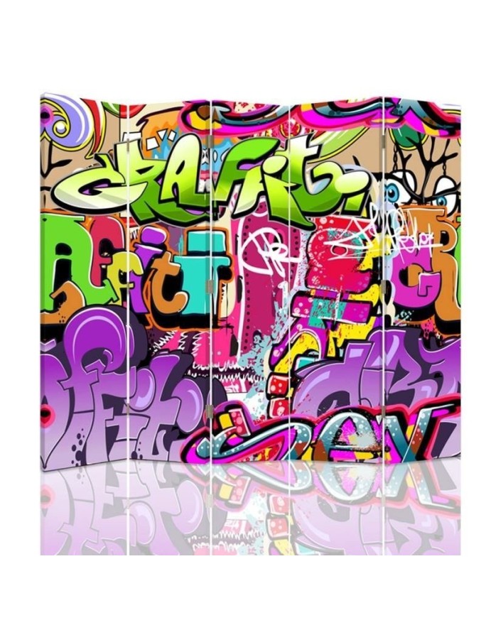 Parawan Abstrakcja z graffiti - feeby.pl