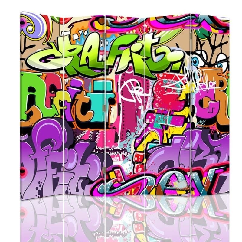 Parawan Abstrakcja z graffiti - feeby.pl