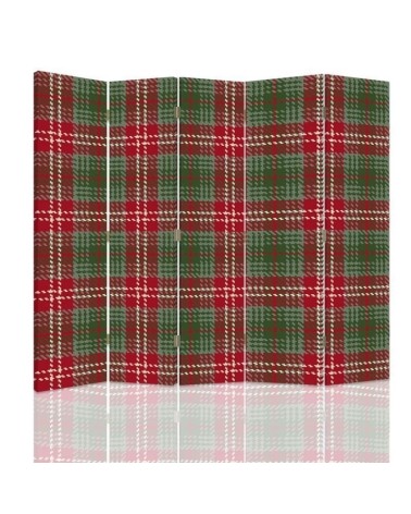 Bedroom divider - Red and green checkered | FEEBY