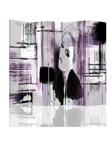 Double sided kitchen screen - Abstraction with woman | FEEBY