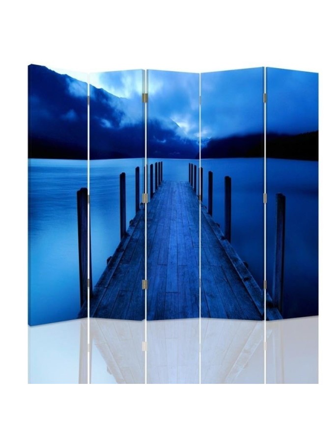 Practical bedroom divider - Blue bridge | FEEBY