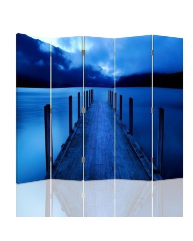 Practical bedroom divider - Blue bridge | FEEBY
