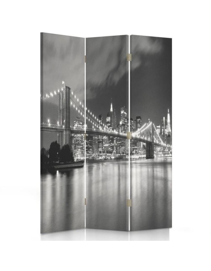 Parawan Brooklyn Bridge nocą - feeby.pl