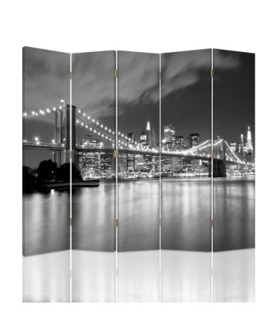 Room divider - Brooklyn Bridge at night | FEEBY