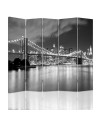 Parawan Brooklyn Bridge nocą - feeby.pl