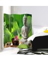 Parawan Budda na tle liści - feeby.pl