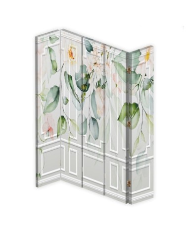 Decorative screen - Green leaves | FEEBY