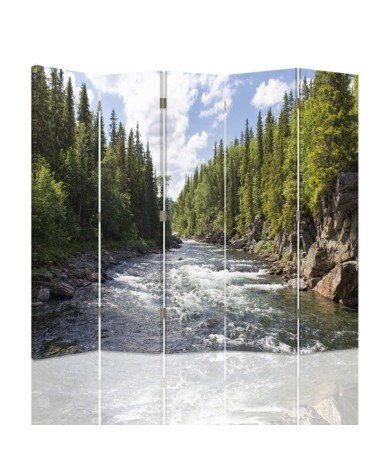 room divider - Rushing river in forest | FEEBY