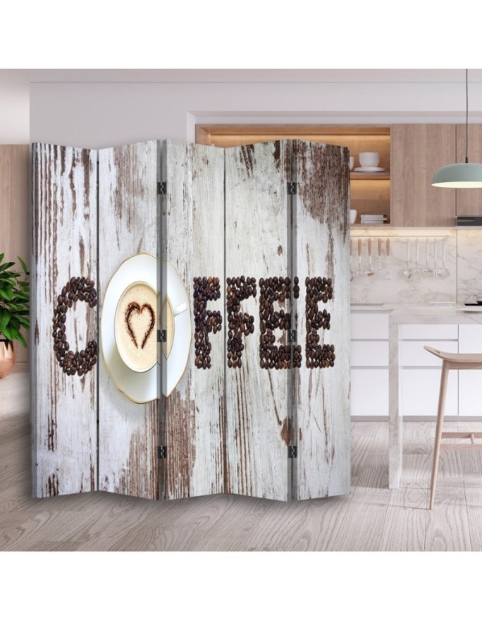 Parawan Napis Coffee z ziarenek kawy - feeby.pl