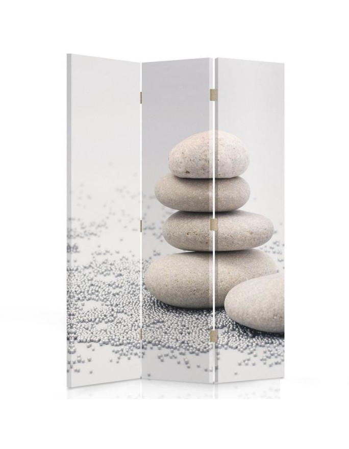 Parawan do spa Kamienie Zen Biały  - feeby.pl