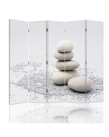 Parawan do spa Kamienie Zen Biały  - feeby.pl