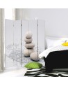 Parawan do spa Kamienie Zen Biały  - feeby.pl