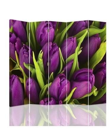 Rotating screen - Purple tulips | FEEBY