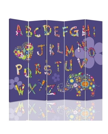 Children's room divider - Children's alphabet | FEEBY