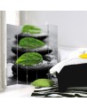 Decorative screen - Composition of pebbles and leaves | FEEBY