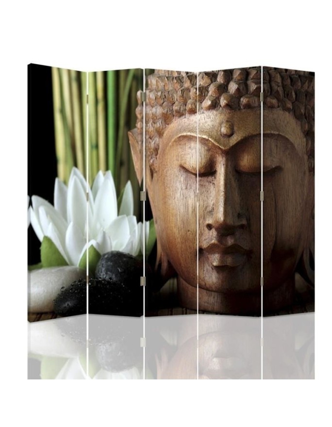 Parawan Budda w drewnie - feeby.pl