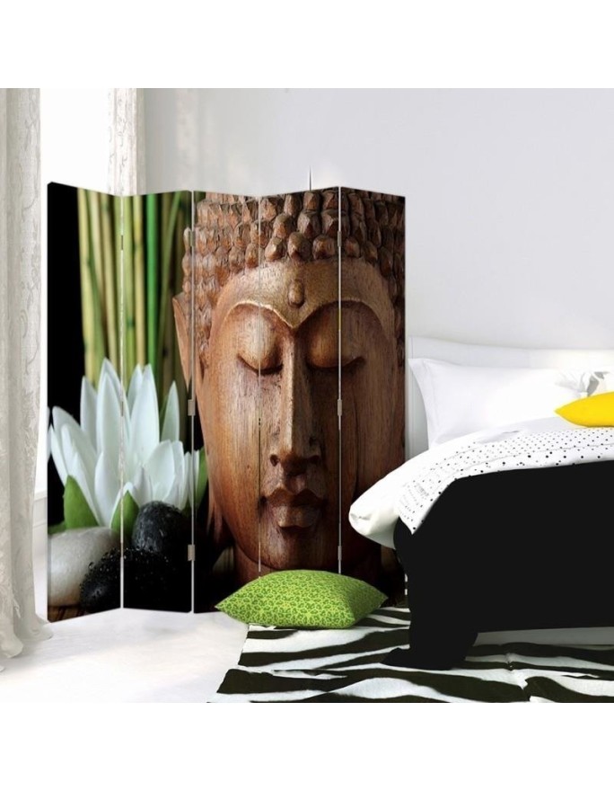 Parawan Budda w drewnie - feeby.pl