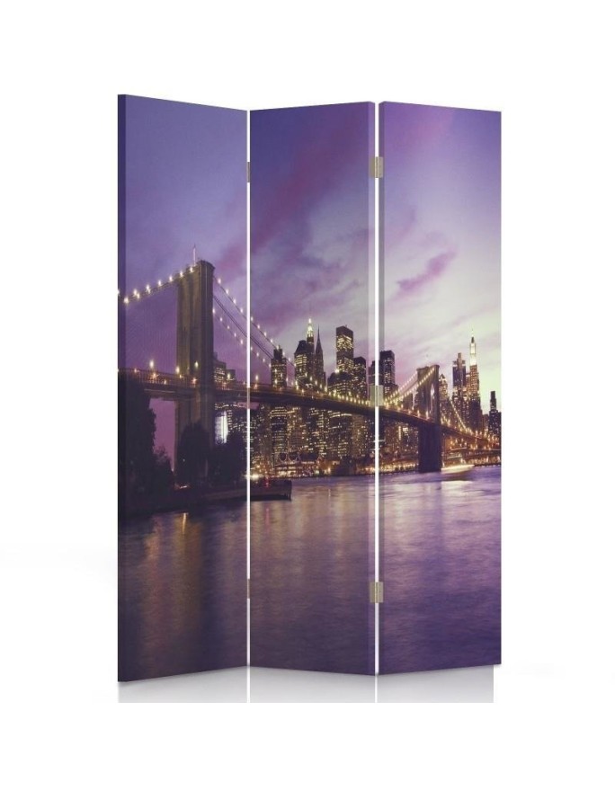 Parawan Manhattan zatopiony we fiolecie - feeby.pl