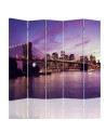 Parawan Manhattan zatopiony we fiolecie - feeby.pl
