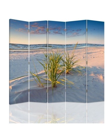 Bathroom divider - Purple light over the beach | FEEBY