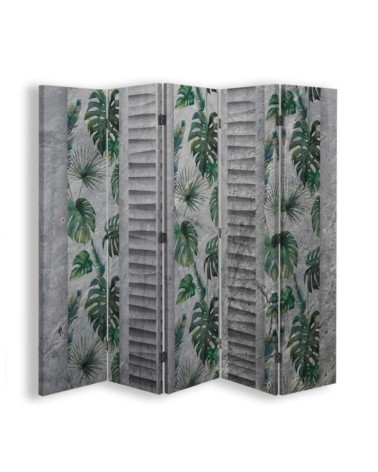 Modern room divider - Monstera pattern | FEEBY