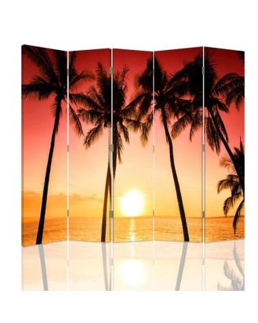Practical bathroom divider - Pink sunset | FEEBY