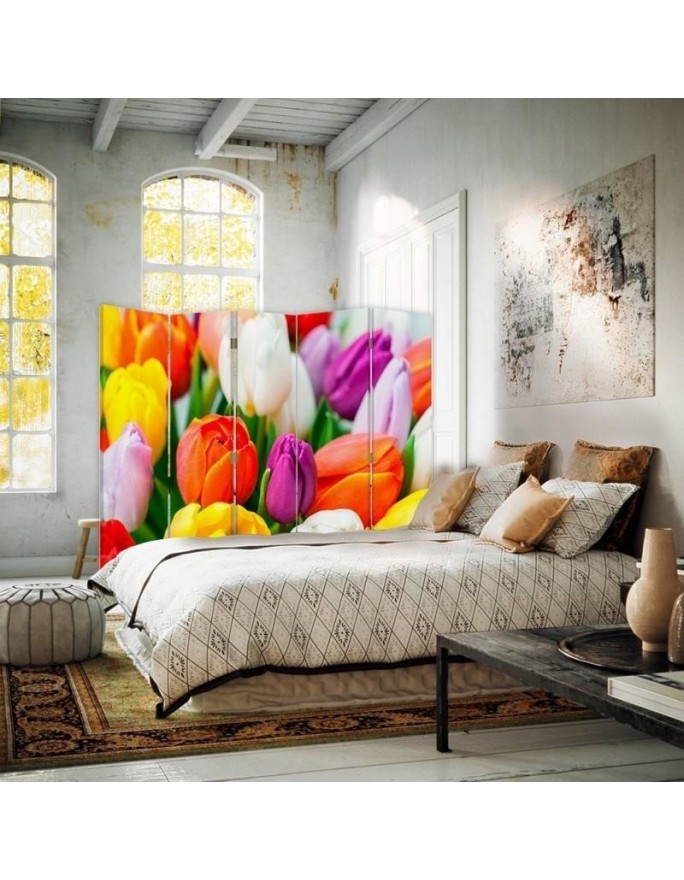 Parawan Kolorowe tulipany - feeby.pl