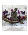 Parawan Budda we fioletowych płatkach - feeby.pl