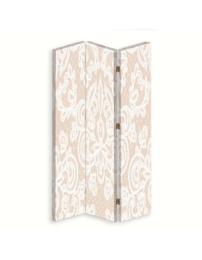Parawan Beżowy ornament - feeby.pl