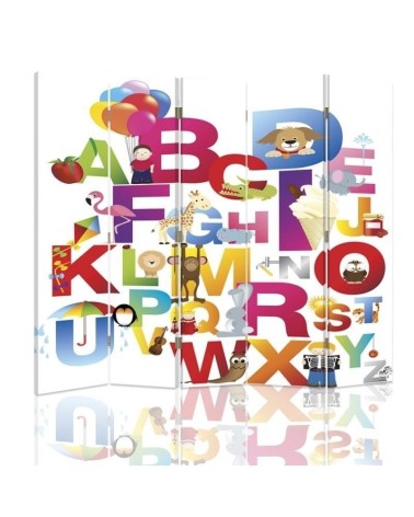 Children's room divider - Colourful alphabet | FEEBY Children's room divider - Colourful alphabet | FEEBY