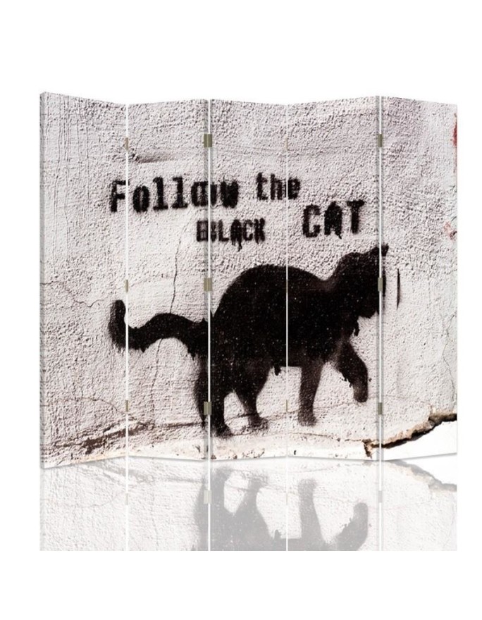 Parawan Follow the black cat - feeby.pl