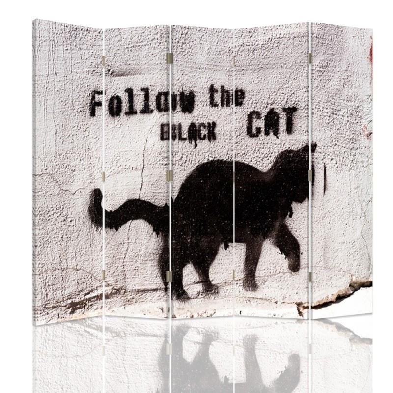 Parawan Follow the black cat - feeby.pl