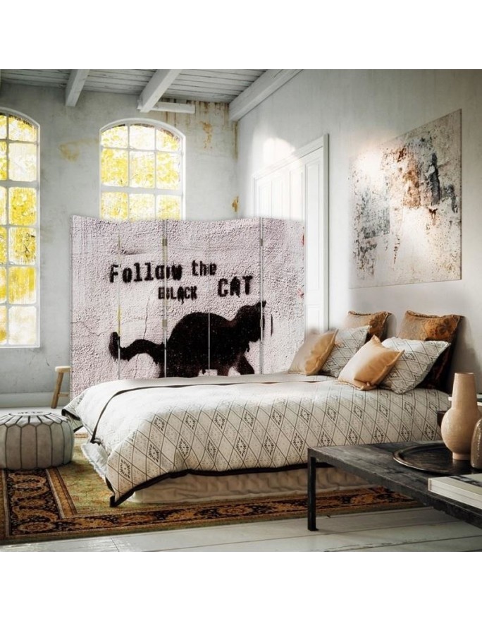 Parawan Follow the black cat - feeby.pl