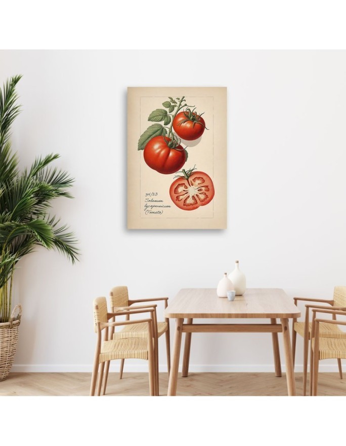 Obraz do kuchni - Owoce Vintage Pomidor | Feeby.pl