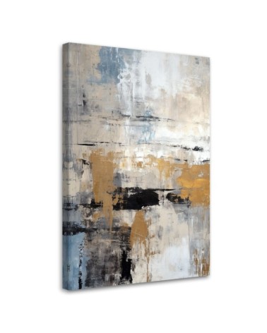 Living room canvas print - Abstract Gold Glamour | FEEBY