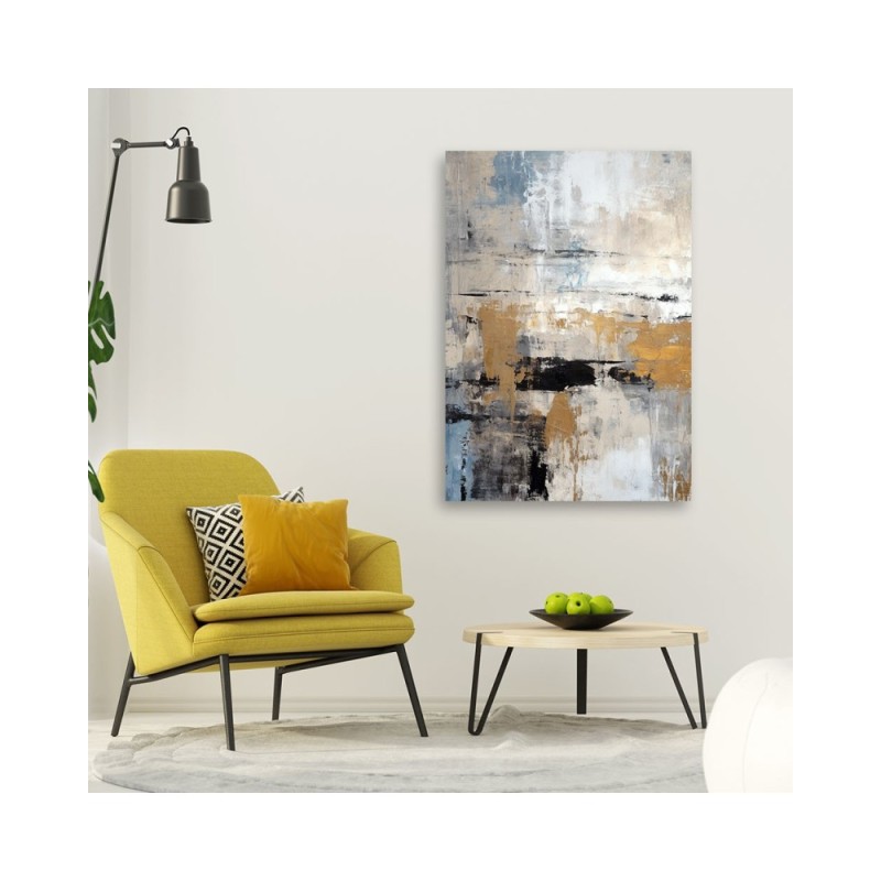 Obraz do salonu - Abstrakcja Złoto Glamour | Feeby.pl