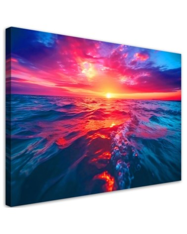 Print on canvas - Sunset over the sea | FEEBY
