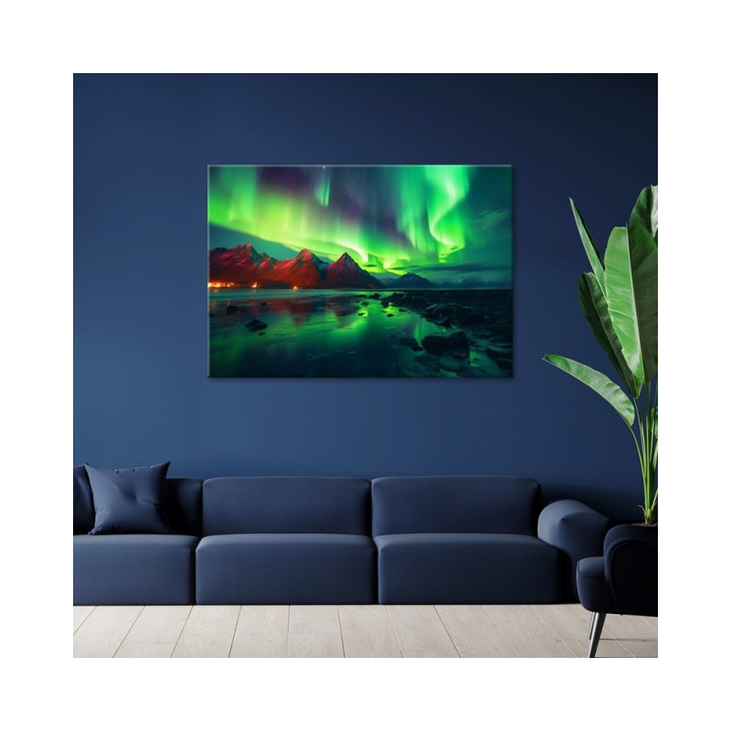 Obraz na płótnie canvas - Zorza polarna natura | Feeby.pl