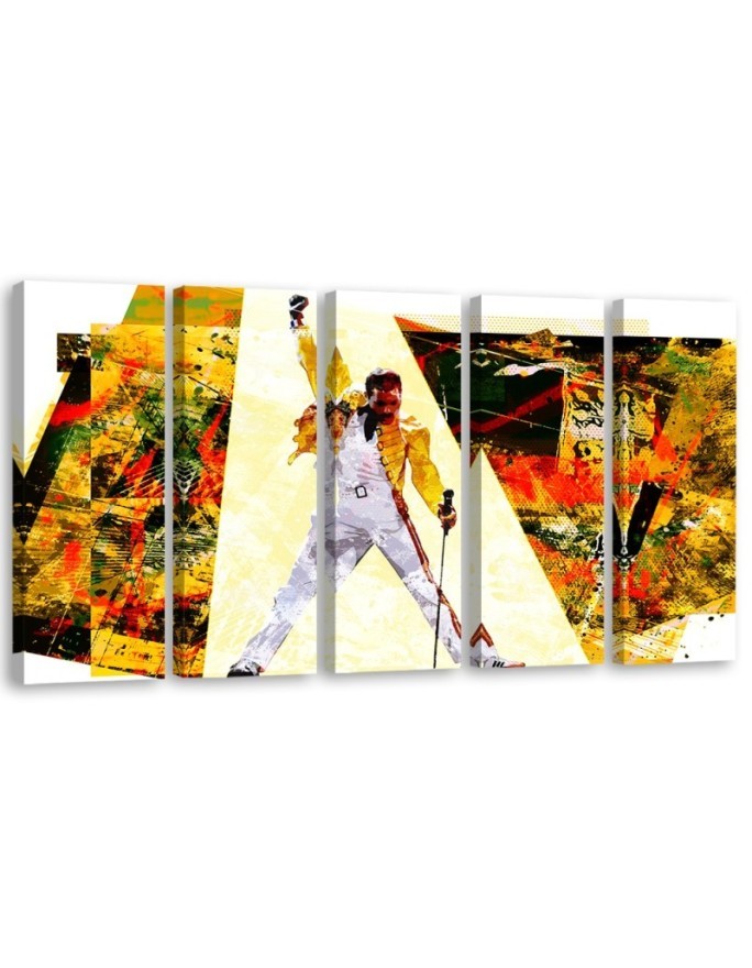 Obraz na ścianę do salonu - Freddie Mercury | Feeby.pl