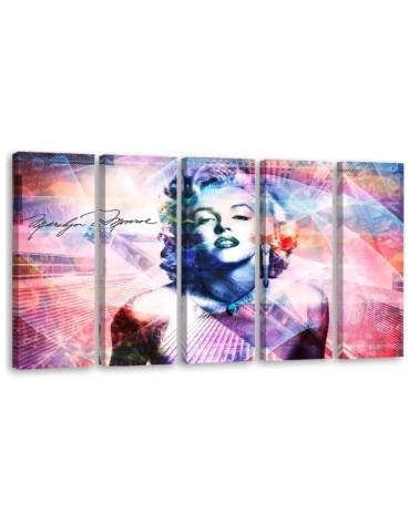 Modern canvas print - Marilyn Monroe Coloured | FEEBY