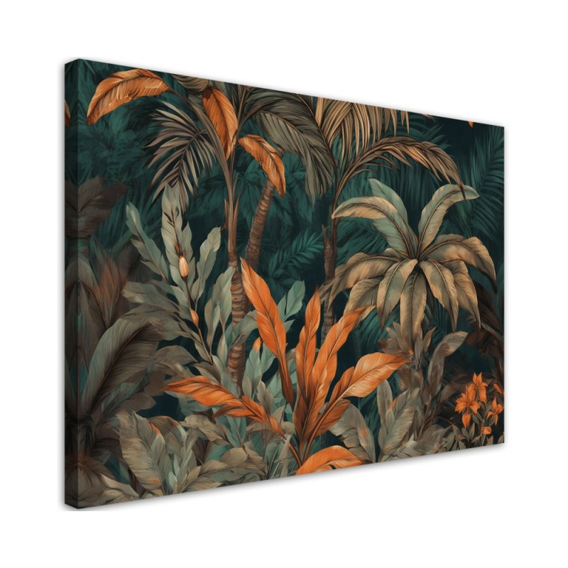 Nowoczesny obraz na płótnie - Palmy w dżungli pejzaż | Feeby.pl