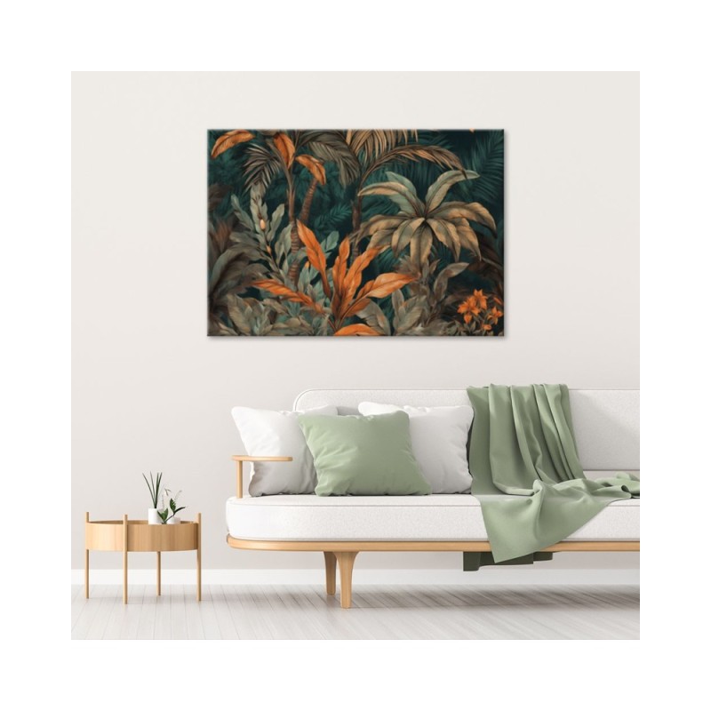 Nowoczesny obraz na płótnie - Palmy w dżungli pejzaż | Feeby.pl