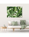 Canvas print for the wall - Green tropical leaves | FEEBY