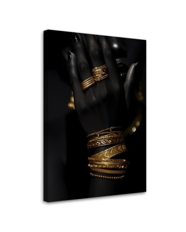 Stylish picture for the bedroom - Hand Gold Glamour | FEEBY