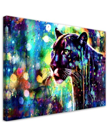 Modern canvas print - Black Panther Abstraction | FEEBY