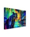 Modern painting for living room - Panther Animals Abstraction | FEEBY