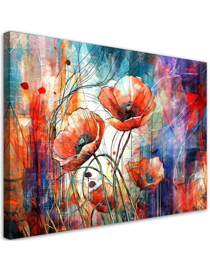Stylowy obraz - Abstrakcyjne Maki | Feeby.pl