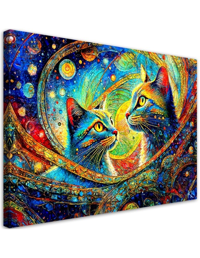 Obraz na płótnie Canvas - Abstrakcyjne koty | Feeby.pl