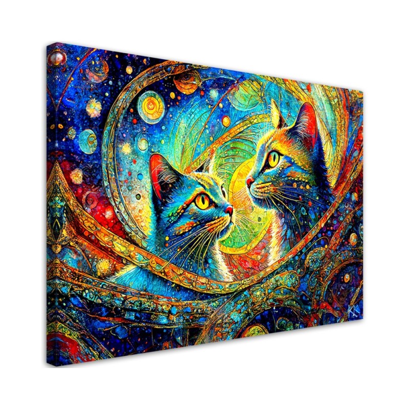 Obraz na płótnie Canvas - Abstrakcyjne koty | Feeby.pl